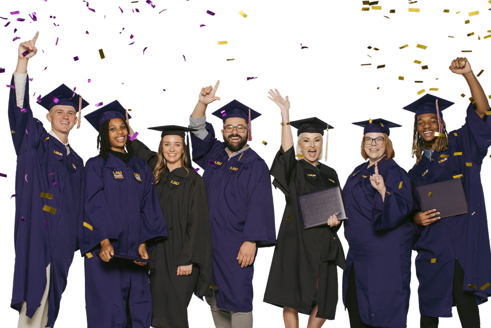 LSU Online graduate smiling