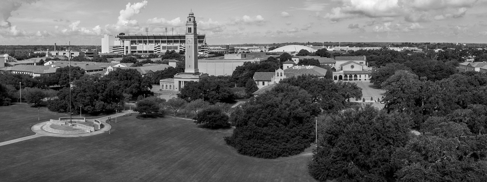 Aerial view of the LSU Campus